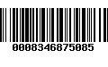 Código de Barras 0008346875085