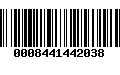 Código de Barras 0008441442038