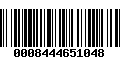 Código de Barras 0008444651048