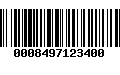 Código de Barras 0008497123400