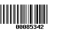 Código de Barras 00085342