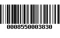 Código de Barras 0008550003830