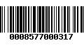 Código de Barras 0008577000317