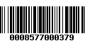 Código de Barras 0008577000379