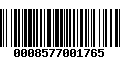 Código de Barras 0008577001765