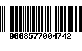 Código de Barras 0008577004742