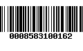 Código de Barras 0008583100162