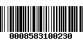 Código de Barras 0008583100230