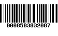 Código de Barras 0008583832087