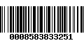 Código de Barras 0008583833251