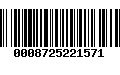 Código de Barras 0008725221571