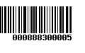 Código de Barras 000888300005