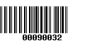 Código de Barras 00090032