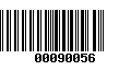 Código de Barras 00090056