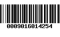 Código de Barras 0009016014254