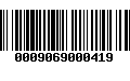 Código de Barras 0009069000419