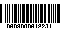 Código de Barras 0009080012231