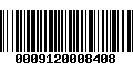 Código de Barras 0009120008408