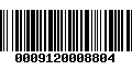 Código de Barras 0009120008804