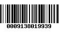 Código de Barras 0009138019939