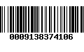 Código de Barras 0009138374106