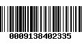 Código de Barras 0009138402335