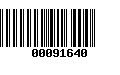 Código de Barras 00091640