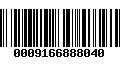 Código de Barras 0009166888040