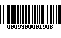 Código de Barras 0009300001908