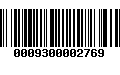 Código de Barras 0009300002769