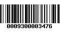 Código de Barras 0009300003476