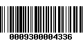 Código de Barras 0009300004336