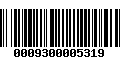 Código de Barras 0009300005319