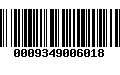 Código de Barras 0009349006018