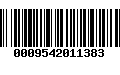 Código de Barras 0009542011383