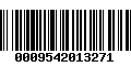 Código de Barras 0009542013271