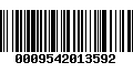 Código de Barras 0009542013592