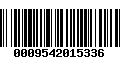 Código de Barras 0009542015336