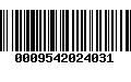 Código de Barras 0009542024031