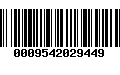 Código de Barras 0009542029449