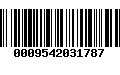 Código de Barras 0009542031787