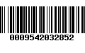 Código de Barras 0009542032852