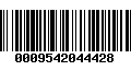 Código de Barras 0009542044428