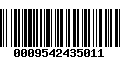 Código de Barras 0009542435011