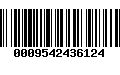 Código de Barras 0009542436124