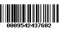 Código de Barras 0009542437602