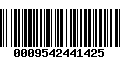 Código de Barras 0009542441425