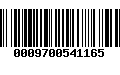 Código de Barras 0009700541165