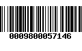 Código de Barras 0009800057146