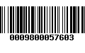 Código de Barras 0009800057603